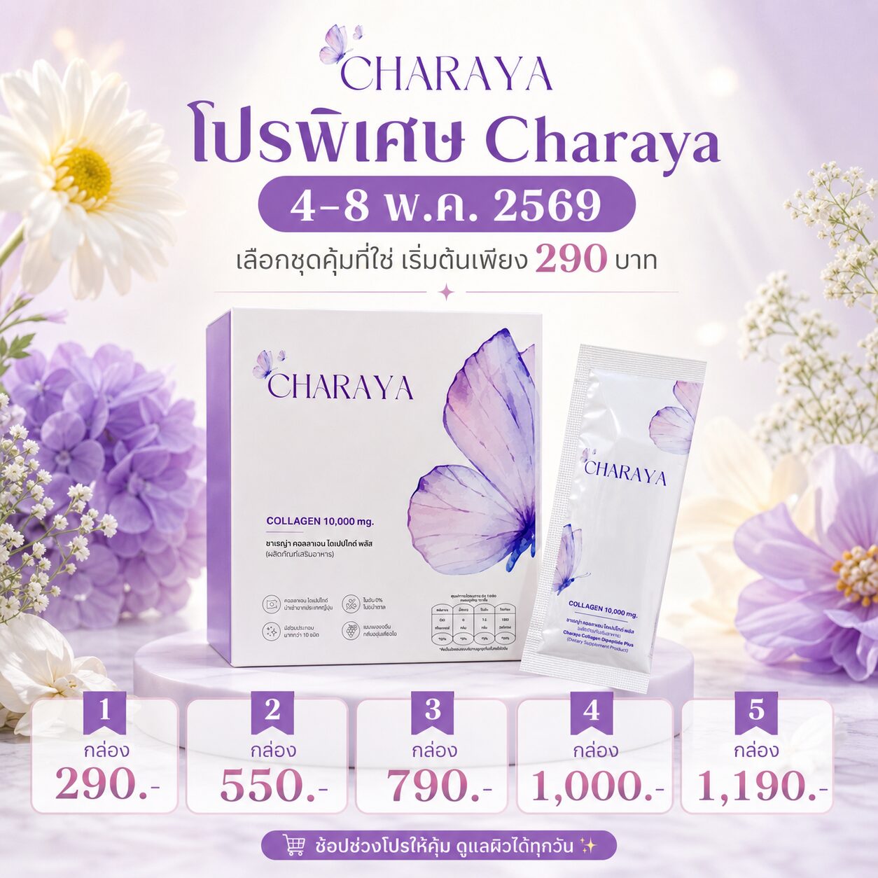 คอลลาเจน, คอลลาเจนผิวใส, collagen, คอลลาเจนลดใต้ตาคล้ำ, charaya, โปรคอลลาเจน, โปรไลฟ์สด, รีวิวคอลลาเจน, คอลลาเจนทานง่าย, ชาเรญ่า